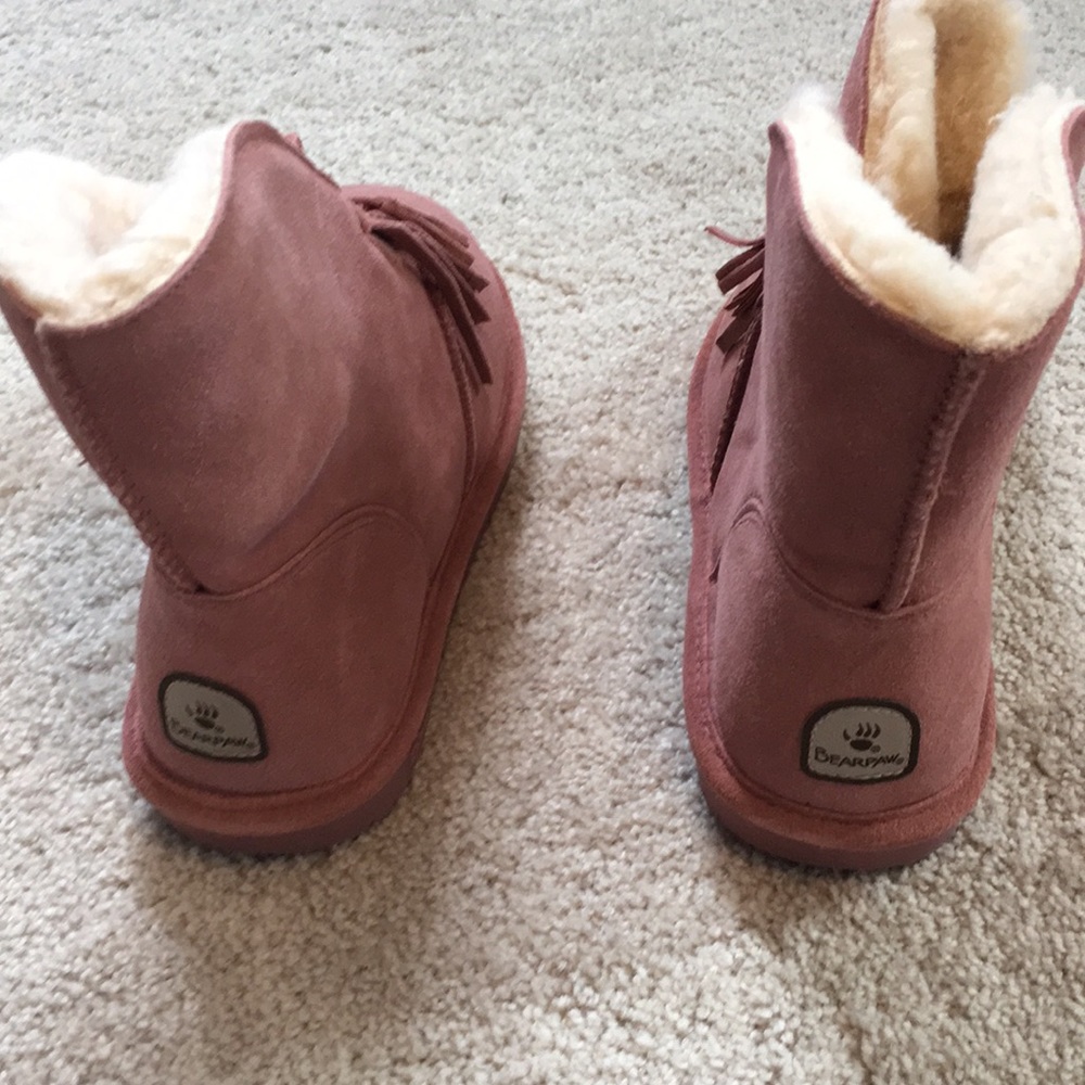 Bear paw fur lined boots